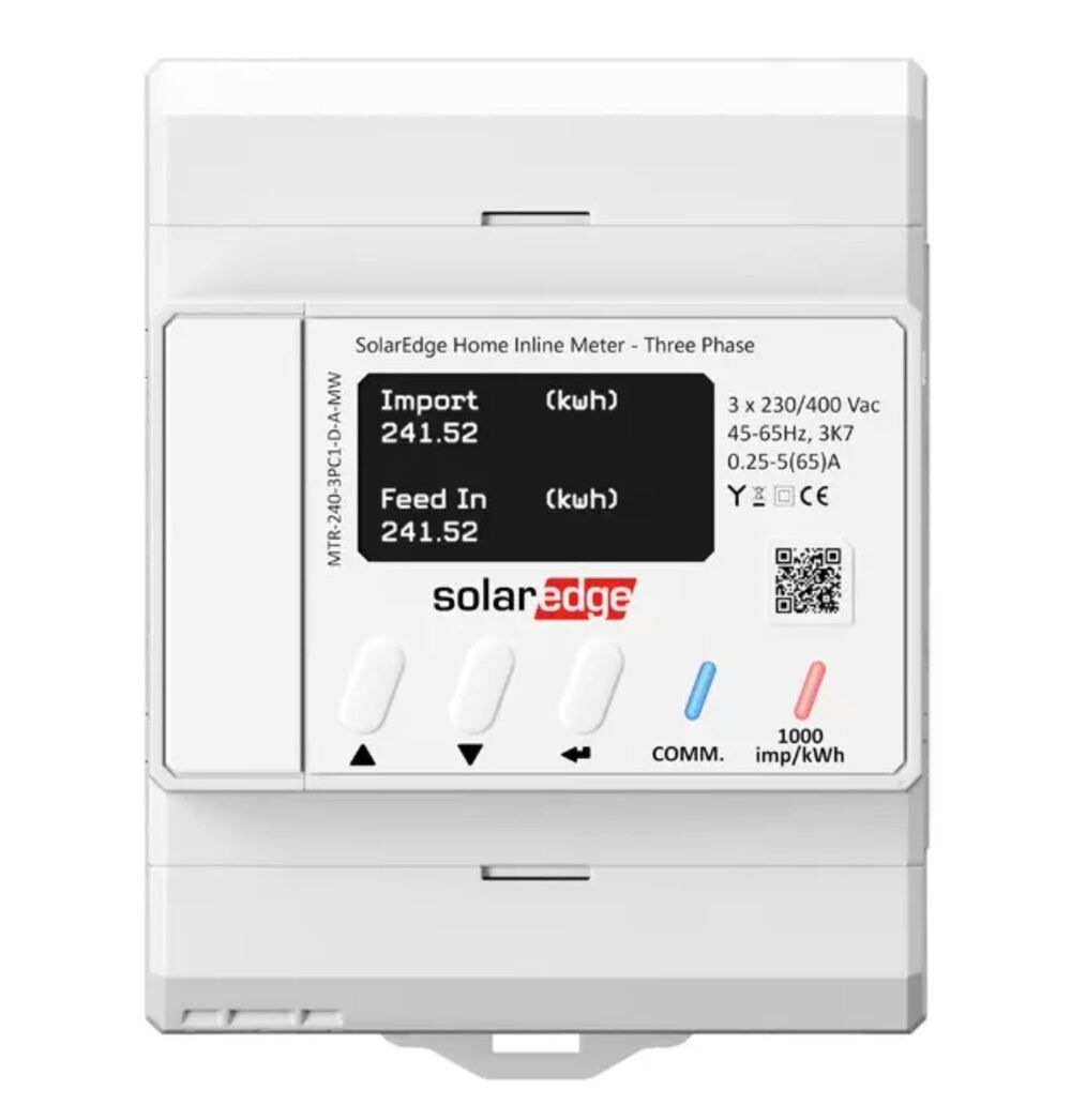 Contatore di energia in linea SolarEdge MTR - 240 - 3PC1 - D - A - MW Smartmeter - PV - 24.at
