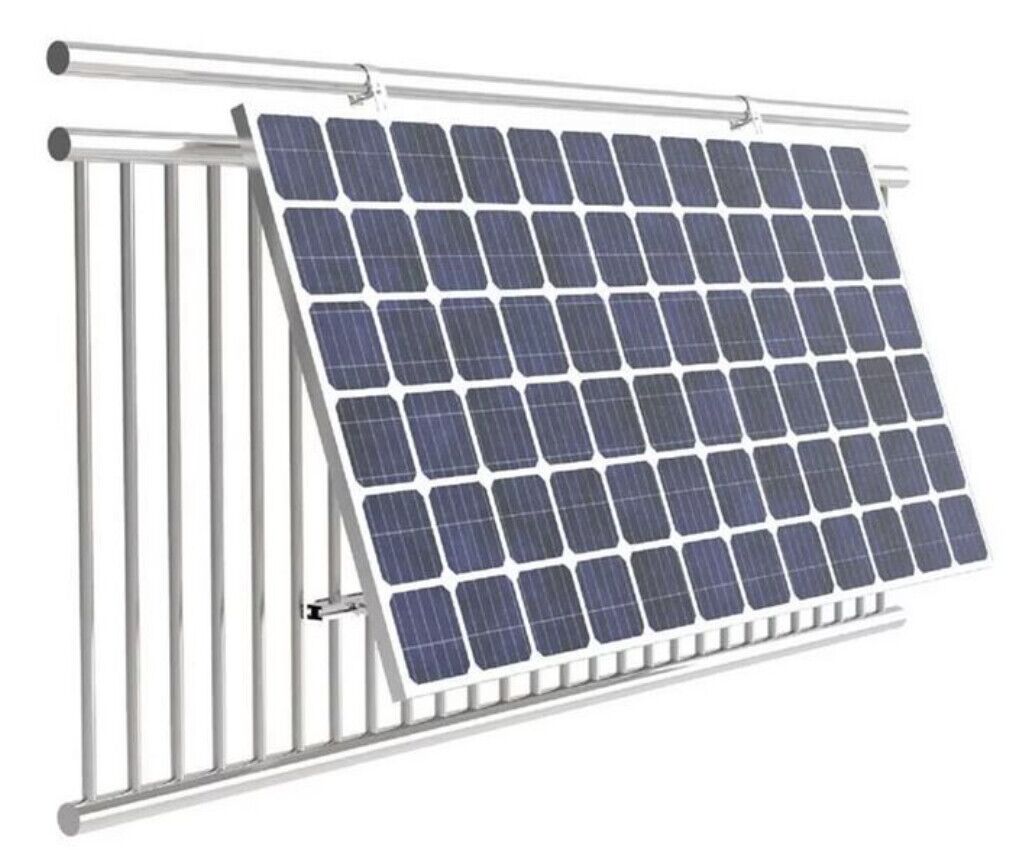 Solarmodul-Balkonbefestigungsset 0° bzw. 15-30°